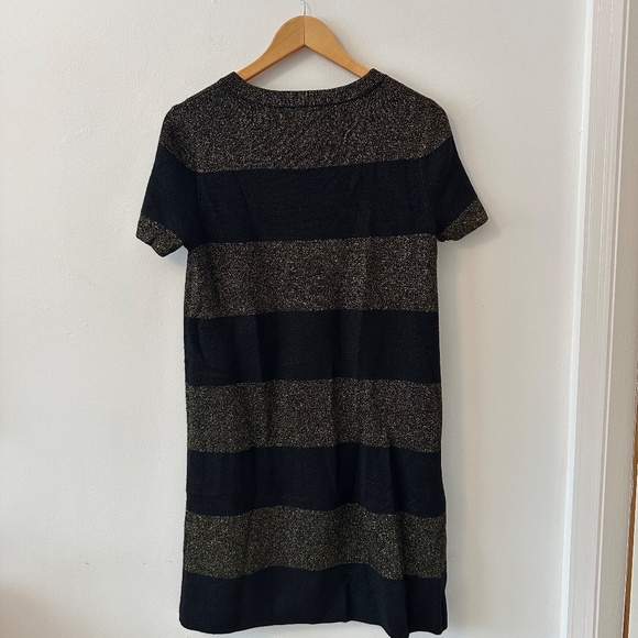 Kate Spade Freyda Metallic Sparkle Stripe Mini Dress | Size Medium - Picture 6 of 11
